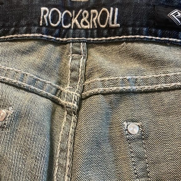 Rock&Roll mid rise jeans with decorated pockets - Picture 6 of 8
